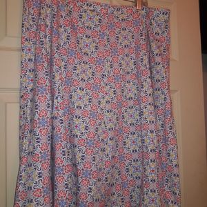 Talbots Women's 2X Skirt-Plus Size-Colorful-Flower